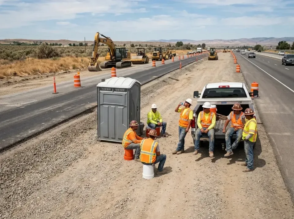 highway-road-construction-crew-007 — frequently asked questions, Porta Potty and Restroom Rentals in Gardena, CA